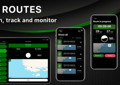 Plan and track routes | Yacht Manager App