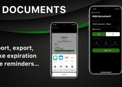 Set an expiration date for all your Documents | Yacht Manager App